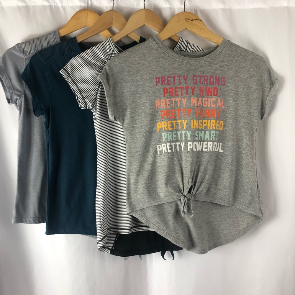 Target set of 4 girls athletic tops tie side